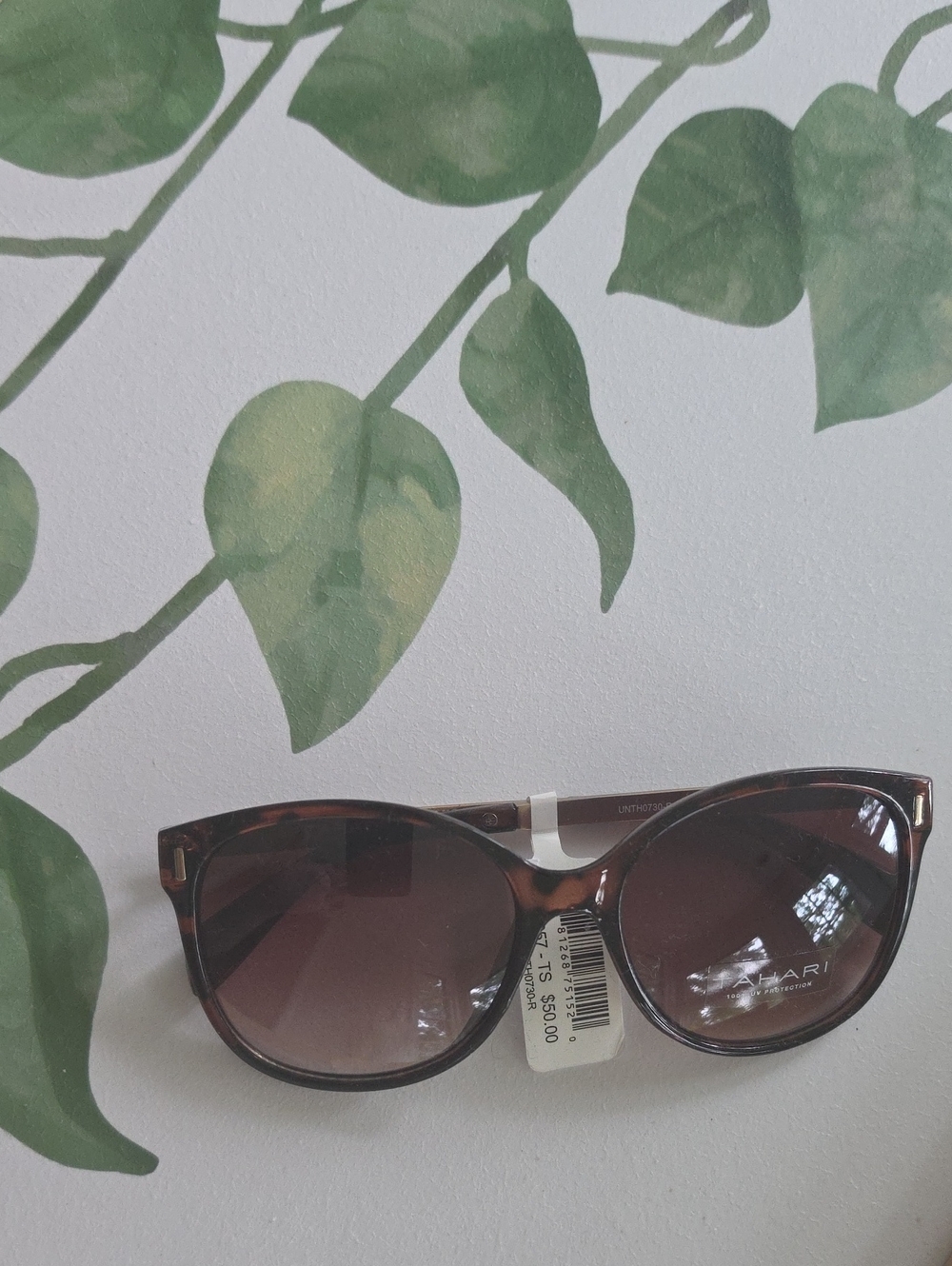 Tahari Tortoiseshell Sunglasses with Brown Gradient Lenses